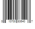 Barcode Image for UPC code 013700835407