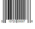 Barcode Image for UPC code 013720000076