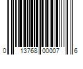 Barcode Image for UPC code 013768000076