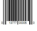 Barcode Image for UPC code 013777000050