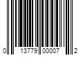 Barcode Image for UPC code 013779000072