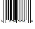 Barcode Image for UPC code 013796000086