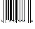 Barcode Image for UPC code 013799000076