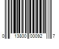 Barcode Image for UPC code 013800000927