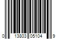 Barcode Image for UPC code 013803051049