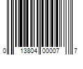 Barcode Image for UPC code 013804000077