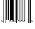 Barcode Image for UPC code 013870000070