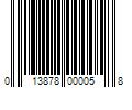 Barcode Image for UPC code 013878000058