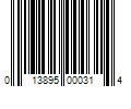 Barcode Image for UPC code 013895000314