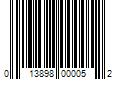 Barcode Image for UPC code 013898000052