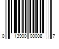 Barcode Image for UPC code 013900000087