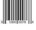 Barcode Image for UPC code 013900000766