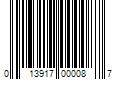 Barcode Image for UPC code 013917000087