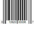 Barcode Image for UPC code 013920000067