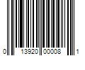 Barcode Image for UPC code 013920000081