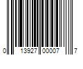 Barcode Image for UPC code 013927000077