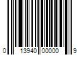 Barcode Image for UPC code 013940000009