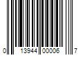 Barcode Image for UPC code 013944000067