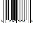 Barcode Image for UPC code 013947000088