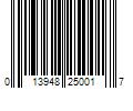 Barcode Image for UPC code 013948250017