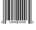 Barcode Image for UPC code 013949000062