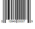 Barcode Image for UPC code 013949000079