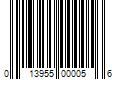 Barcode Image for UPC code 013955000056