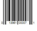 Barcode Image for UPC code 013961000071