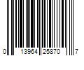 Barcode Image for UPC code 013964258707