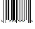 Barcode Image for UPC code 013965000060