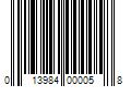 Barcode Image for UPC code 013984000058