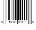 Barcode Image for UPC code 013986000070