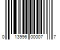 Barcode Image for UPC code 013996000077