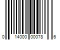 Barcode Image for UPC code 014000000786