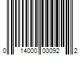 Barcode Image for UPC code 014000000922