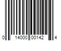 Barcode Image for UPC code 014000001424