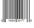 Barcode Image for UPC code 014000001776