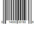 Barcode Image for UPC code 014000001936