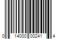 Barcode Image for UPC code 014000002414