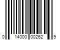 Barcode Image for UPC code 014000002629