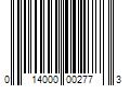 Barcode Image for UPC code 014000002773