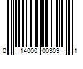 Barcode Image for UPC code 014000003091