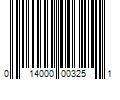 Barcode Image for UPC code 014000003251