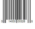 Barcode Image for UPC code 014000003268