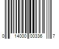 Barcode Image for UPC code 014000003367