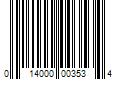 Barcode Image for UPC code 014000003534