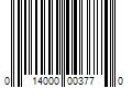 Barcode Image for UPC code 014000003770