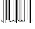 Barcode Image for UPC code 014000003831