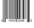 Barcode Image for UPC code 014000003985