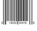 Barcode Image for UPC code 014000004166